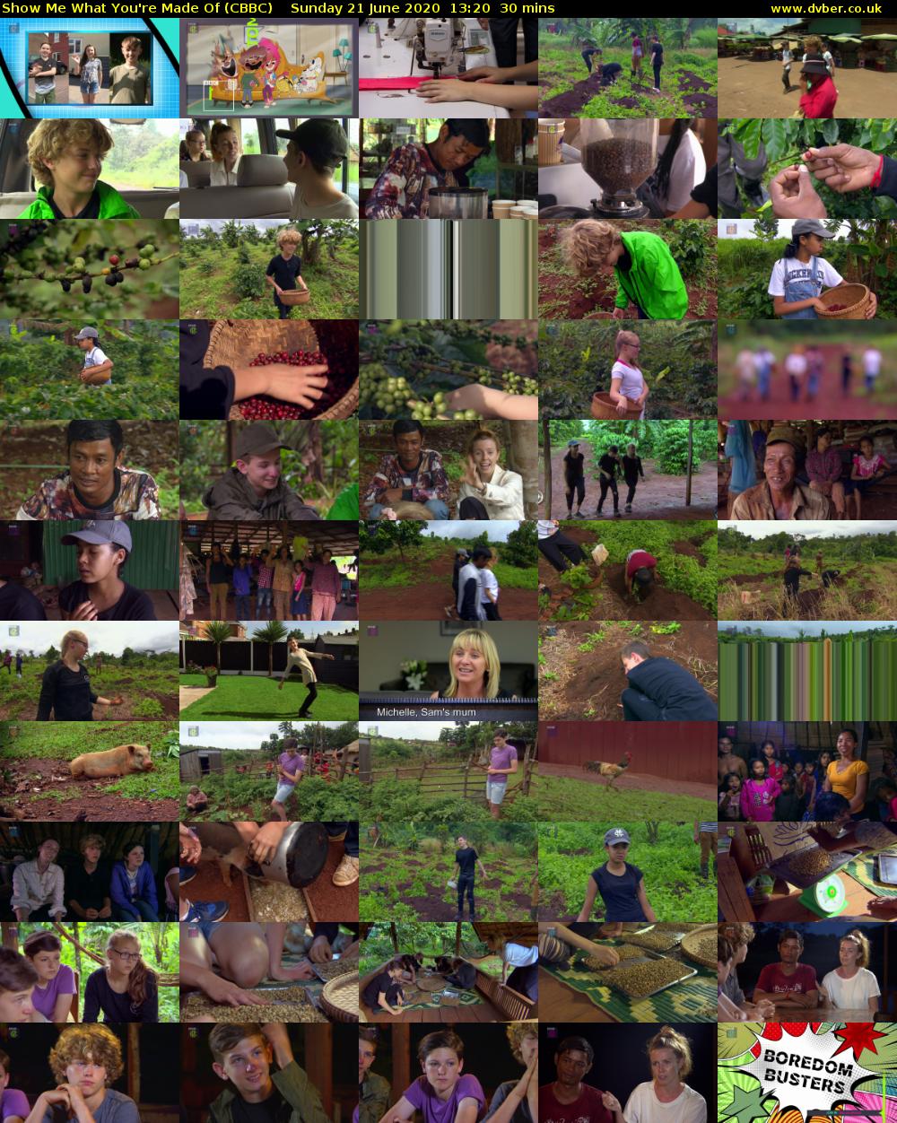 Show Me What You're Made Of (CBBC) Sunday 21 June 2020 13:20 - 13:50