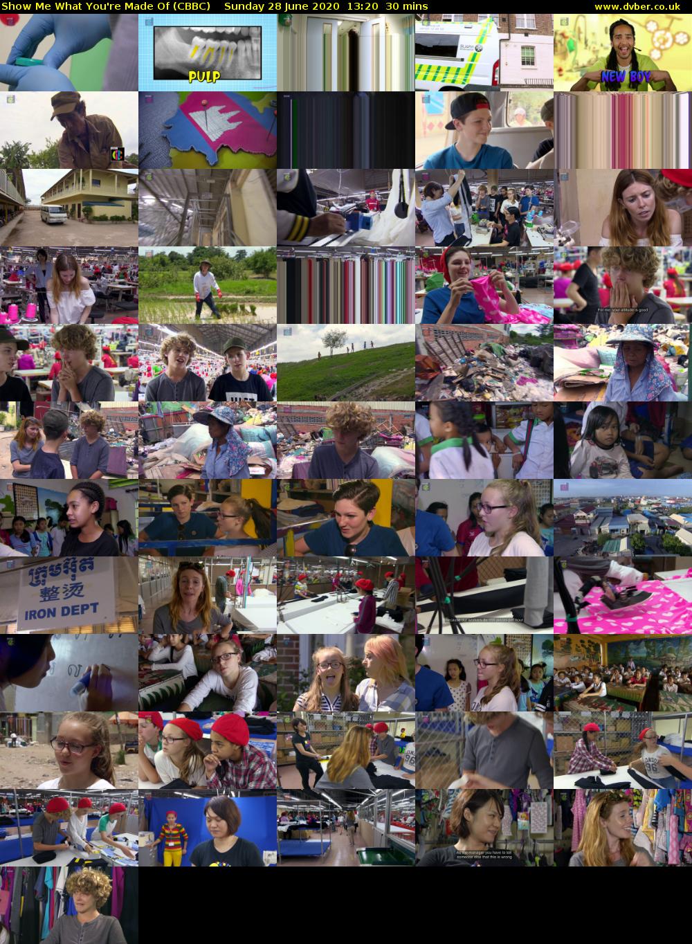 Show Me What You're Made Of (CBBC) Sunday 28 June 2020 13:20 - 13:50