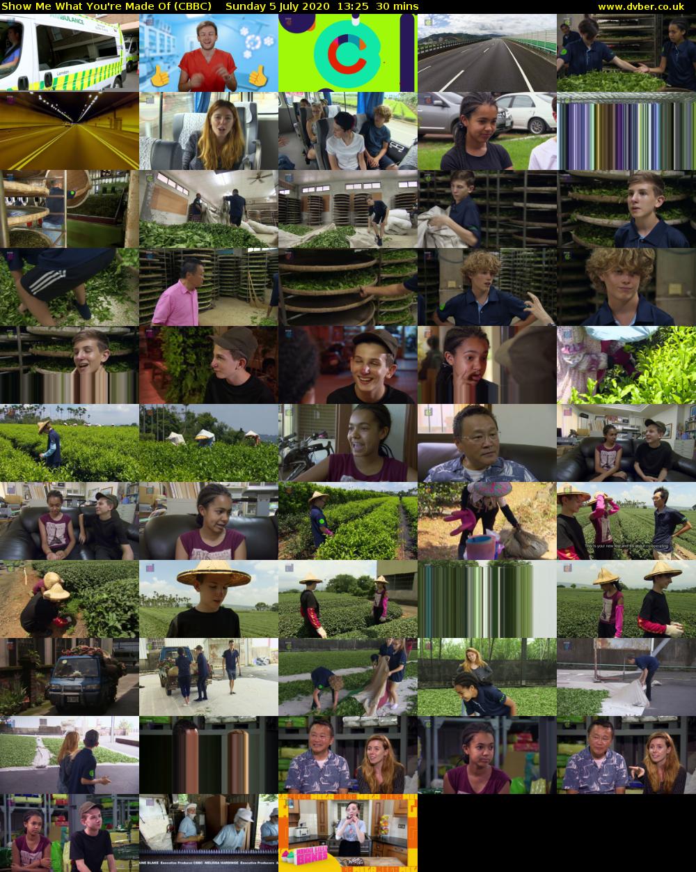 Show Me What You're Made Of (CBBC) Sunday 5 July 2020 13:25 - 13:55