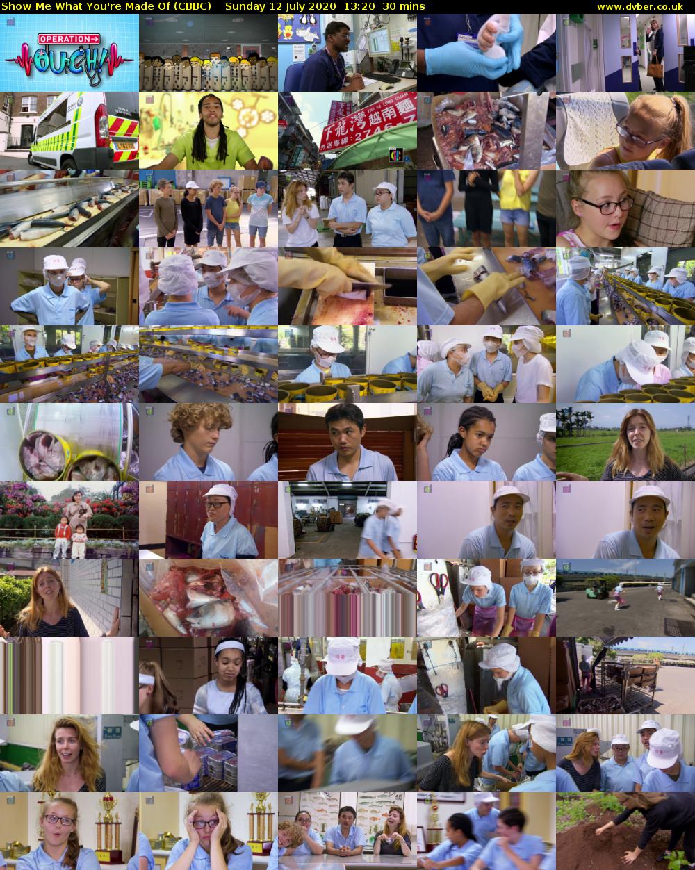 Show Me What You're Made Of (CBBC) Sunday 12 July 2020 13:20 - 13:50