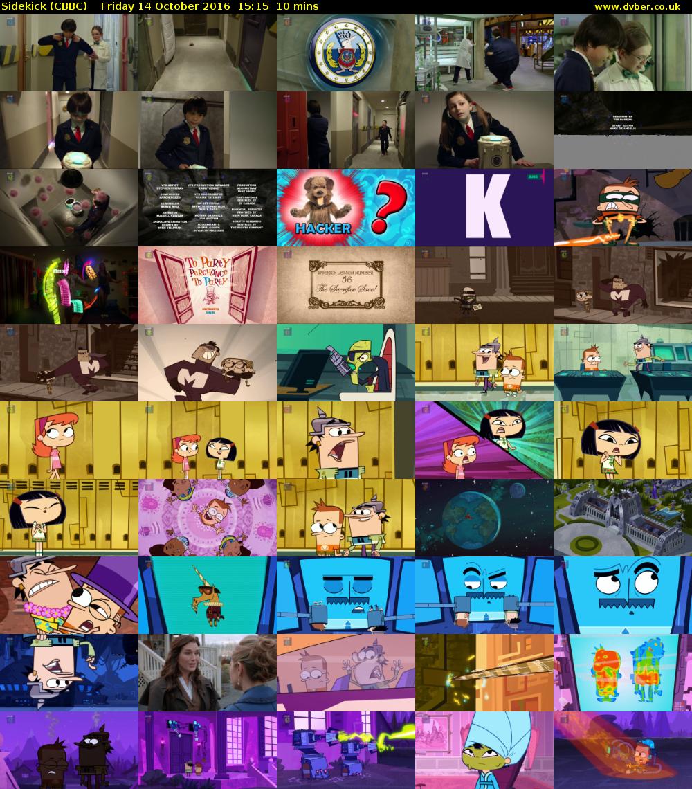 Sidekick (CBBC) Friday 14 October 2016 15:15 - 15:25