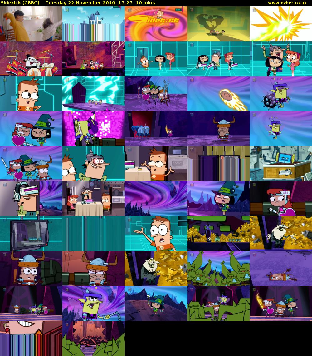 Sidekick (CBBC) Tuesday 22 November 2016 15:25 - 15:35