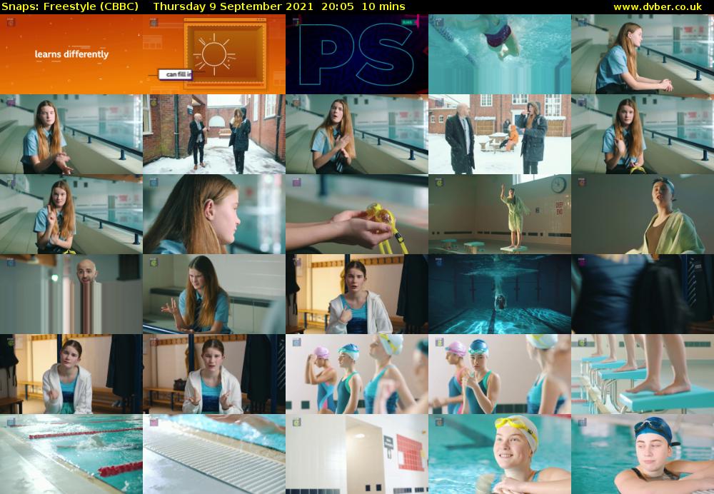 Snaps: Freestyle (CBBC) Thursday 9 September 2021 20:05 - 20:15