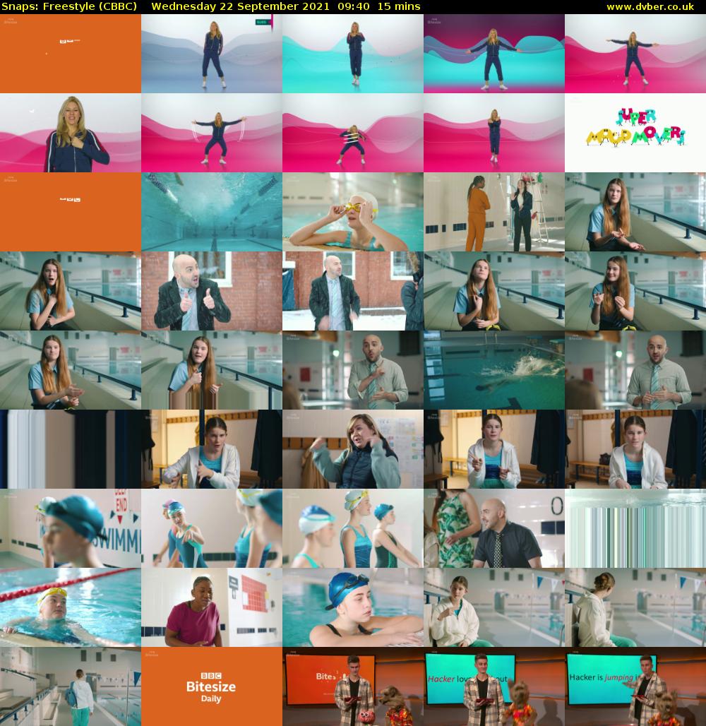 Snaps: Freestyle (CBBC) Wednesday 22 September 2021 09:40 - 09:55