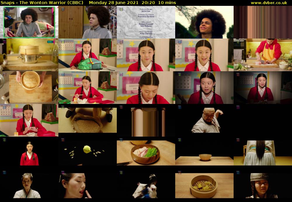 Snaps - The Wonton Warrior (CBBC) Monday 28 June 2021 20:20 - 20:30