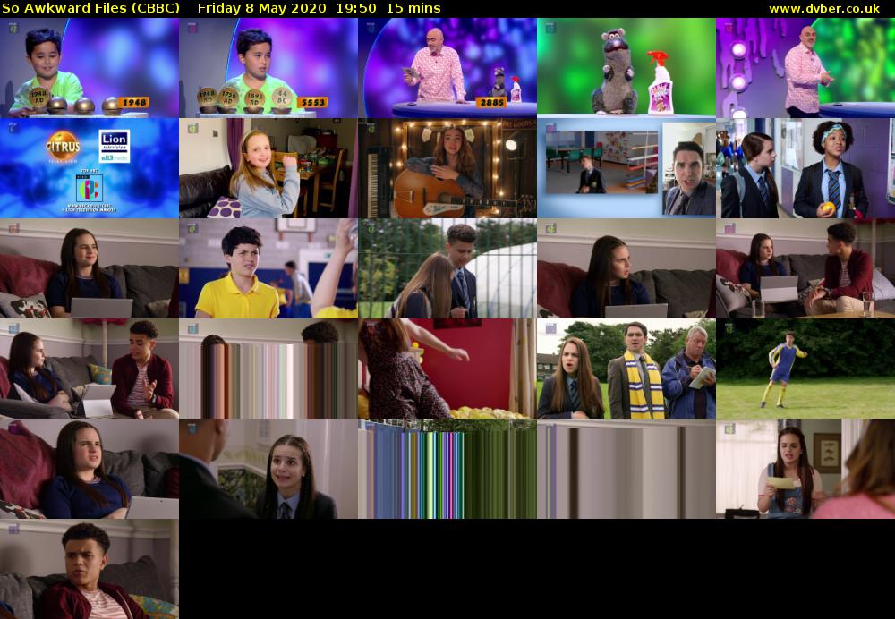 So Awkward Files (CBBC) Friday 8 May 2020 19:50 - 20:05