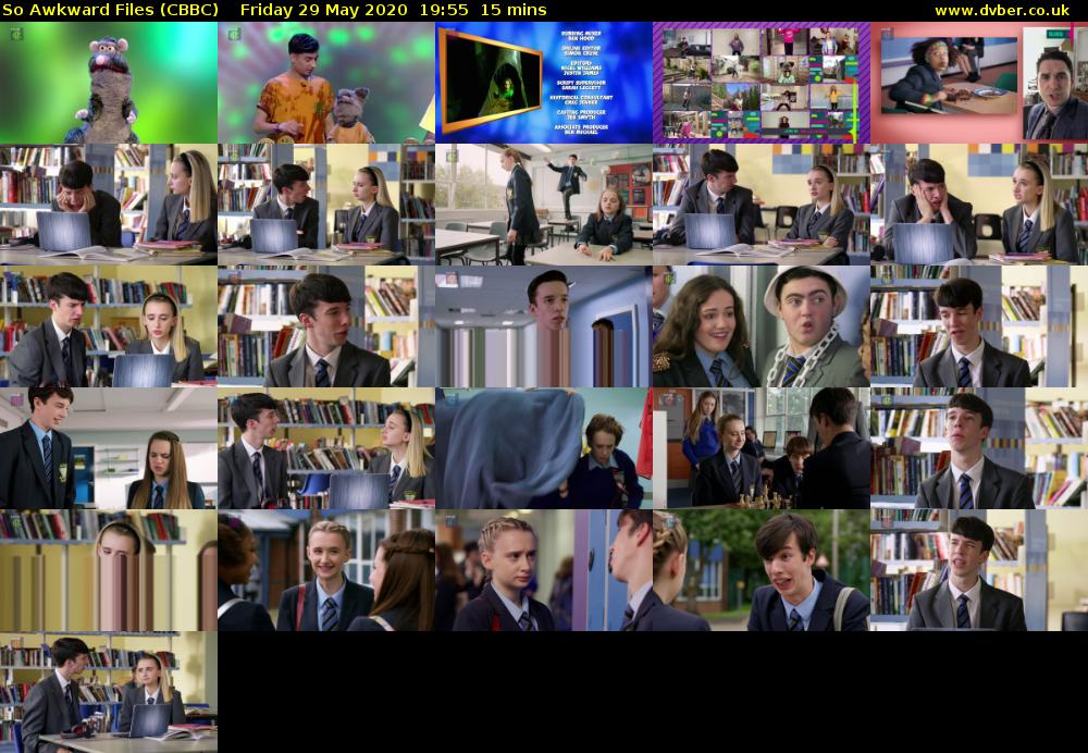 So Awkward Files (CBBC) Friday 29 May 2020 19:55 - 20:10