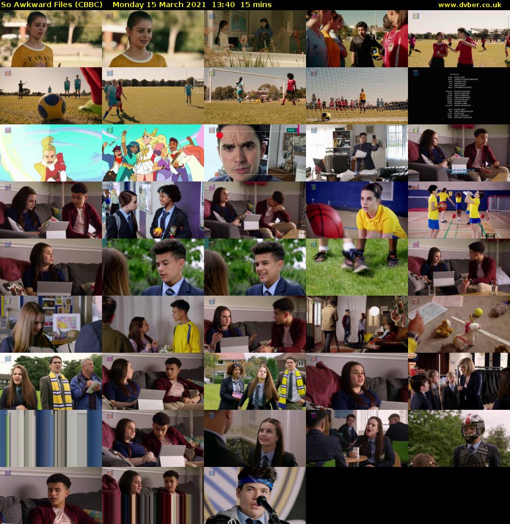 So Awkward Files (CBBC) Monday 15 March 2021 13:40 - 13:55