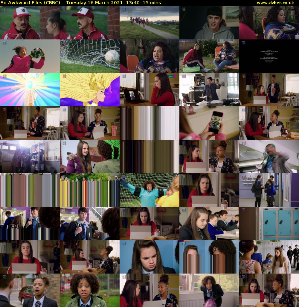 So Awkward Files (CBBC) Tuesday 16 March 2021 13:40 - 13:55
