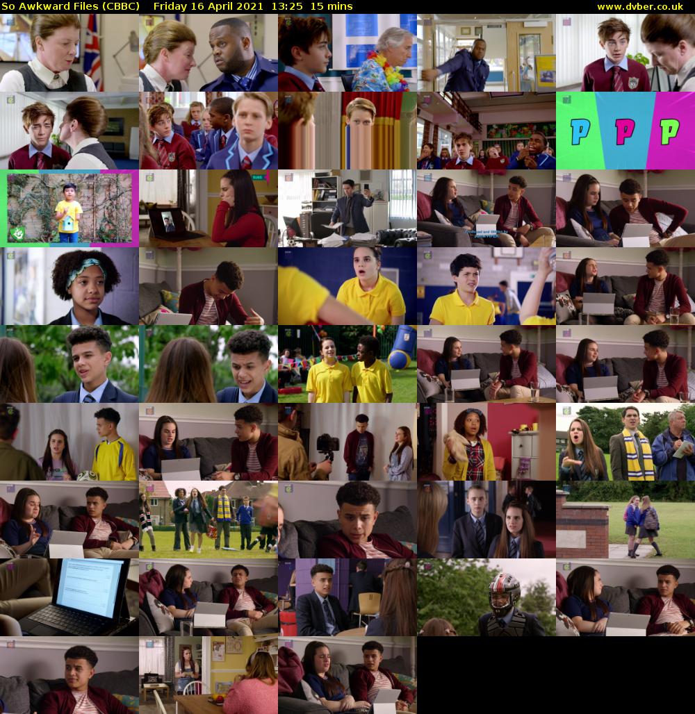 So Awkward Files (CBBC) Friday 16 April 2021 13:25 - 13:40