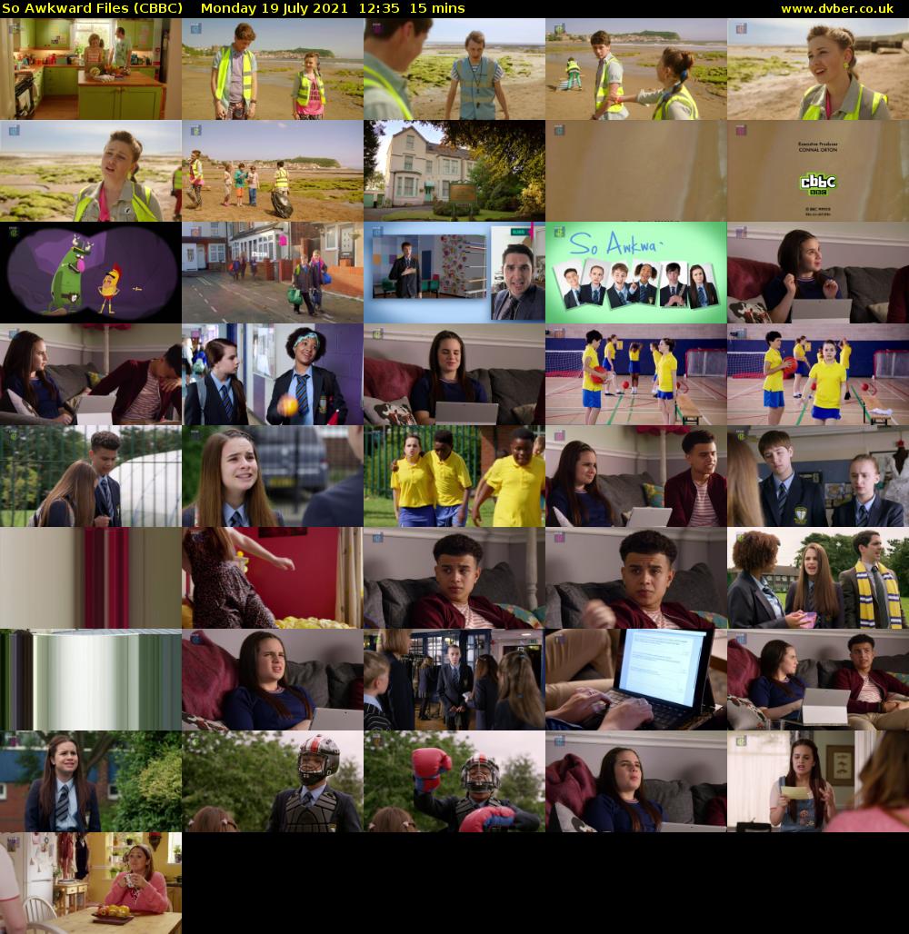 So Awkward Files (CBBC) Monday 19 July 2021 12:35 - 12:50