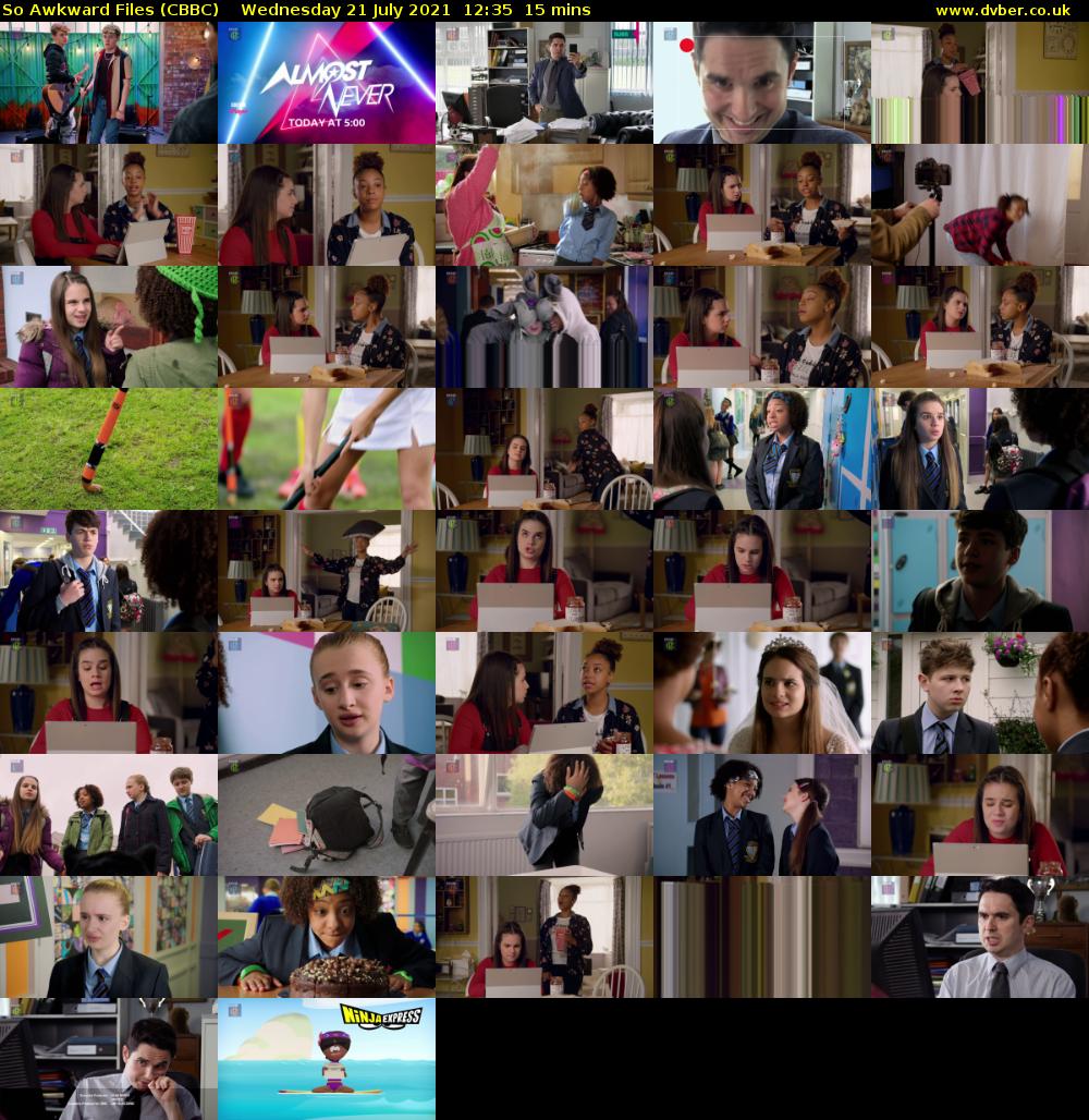 So Awkward Files (CBBC) Wednesday 21 July 2021 12:35 - 12:50