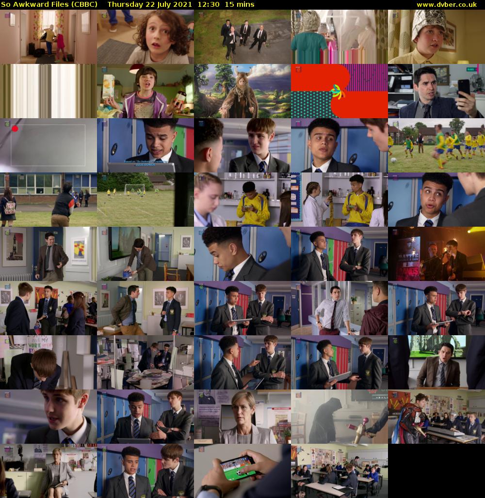 So Awkward Files (CBBC) Thursday 22 July 2021 12:30 - 12:45