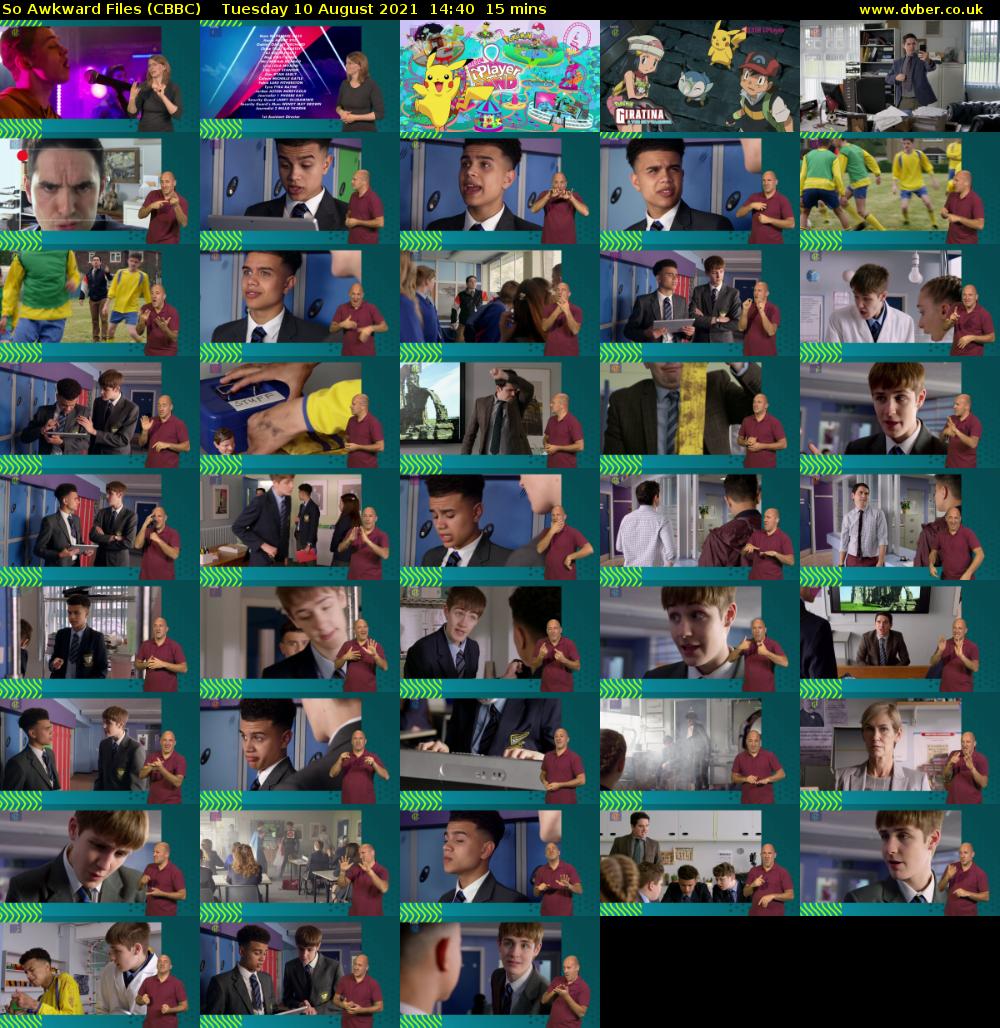 So Awkward Files (CBBC) Tuesday 10 August 2021 14:40 - 14:55