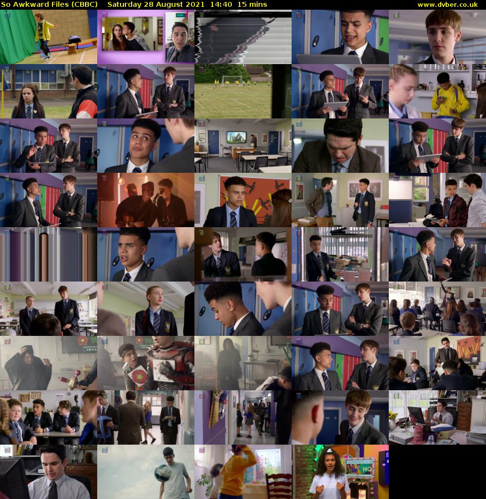 So Awkward Files (CBBC) Saturday 28 August 2021 14:40 - 14:55