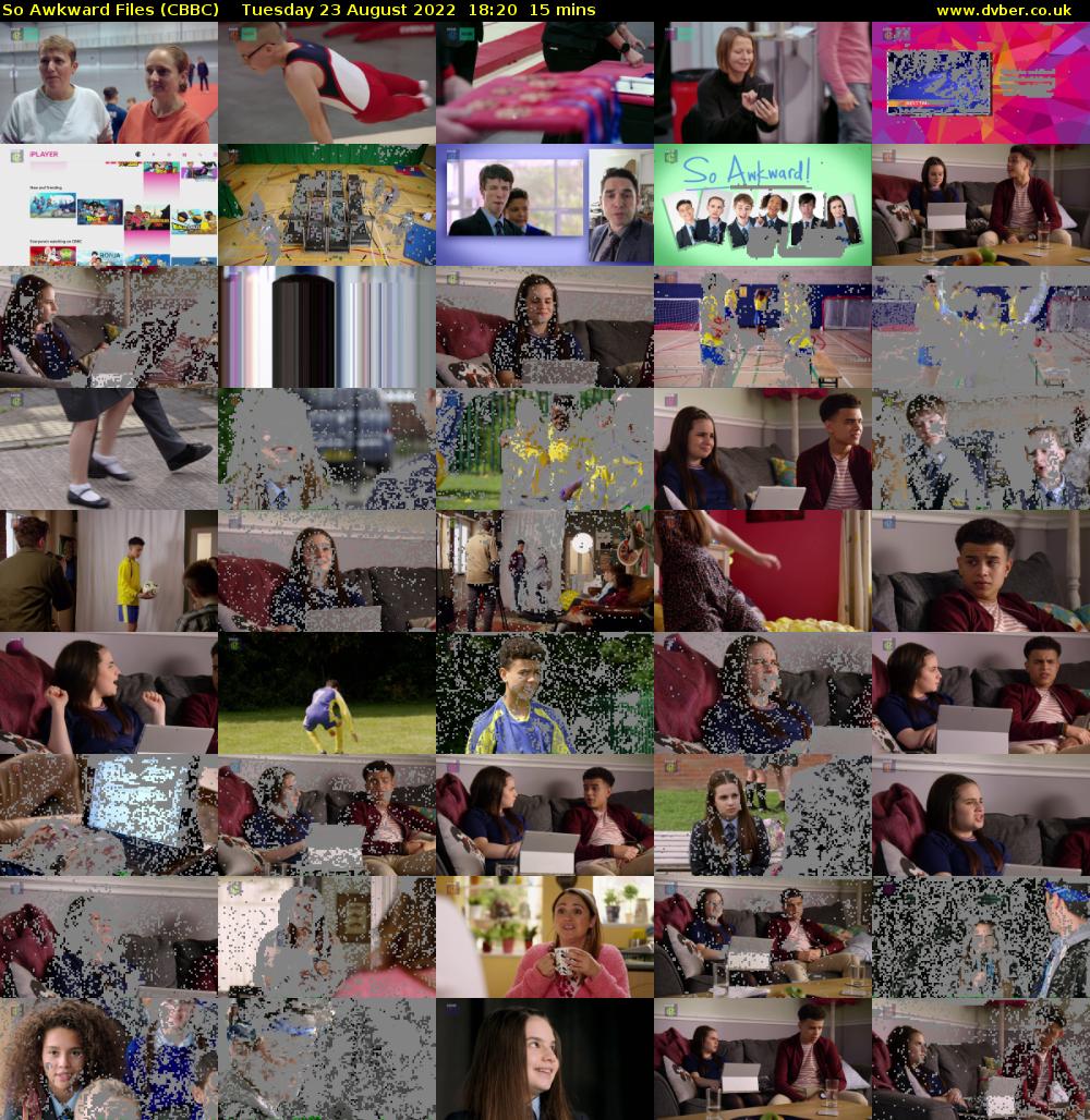 So Awkward Files (CBBC) Tuesday 23 August 2022 18:20 - 18:35