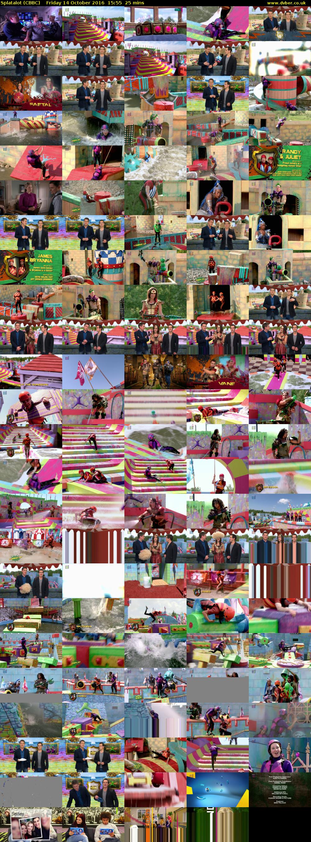Splatalot (CBBC) Friday 14 October 2016 15:55 - 16:20