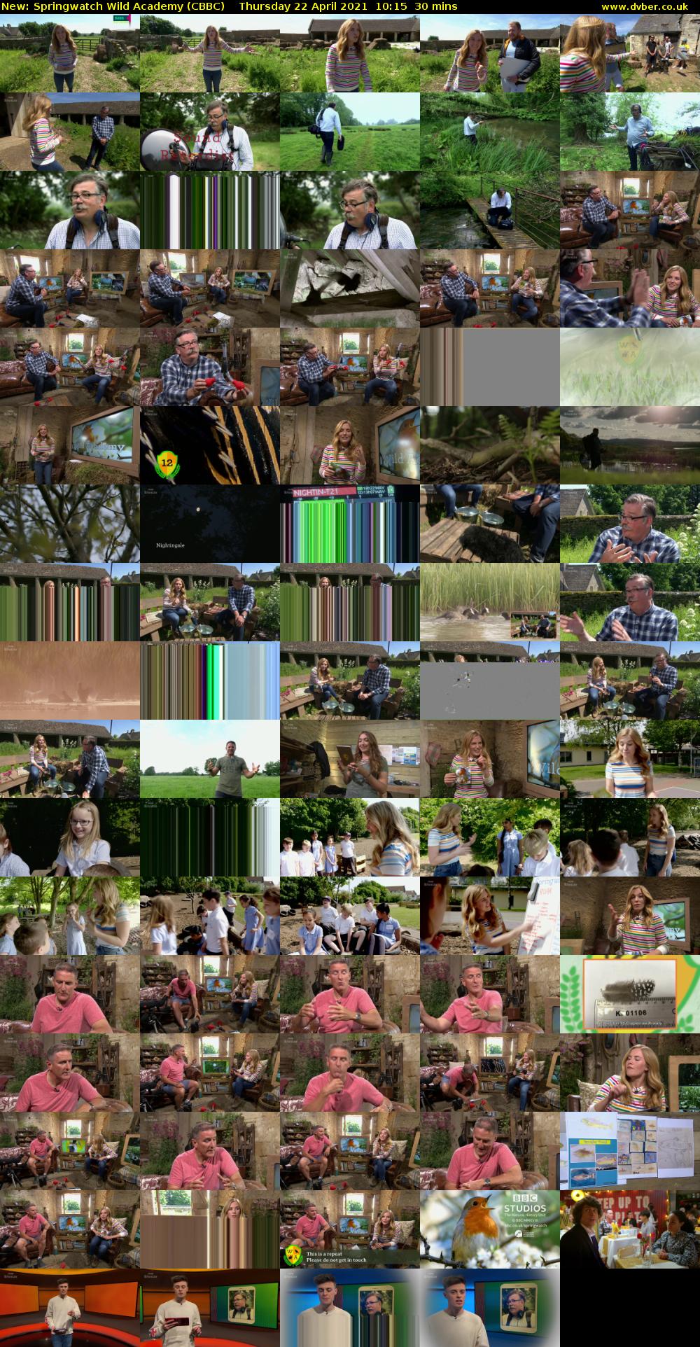 Springwatch Wild Academy (CBBC) Thursday 22 April 2021 10:15 - 10:45