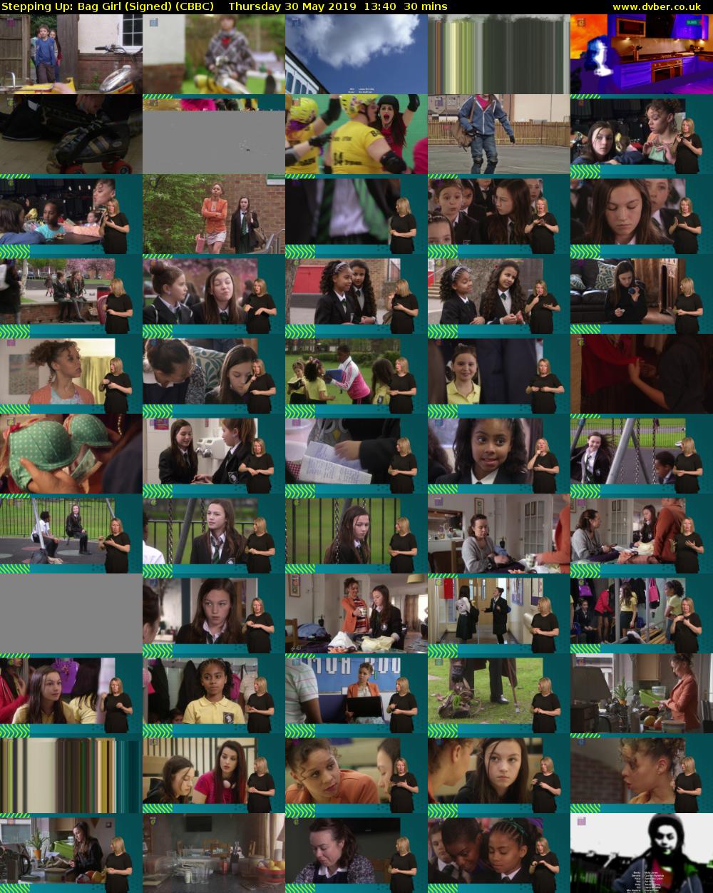 Stepping Up: Bag Girl (Signed) (CBBC) Thursday 30 May 2019 13:40 - 14:10