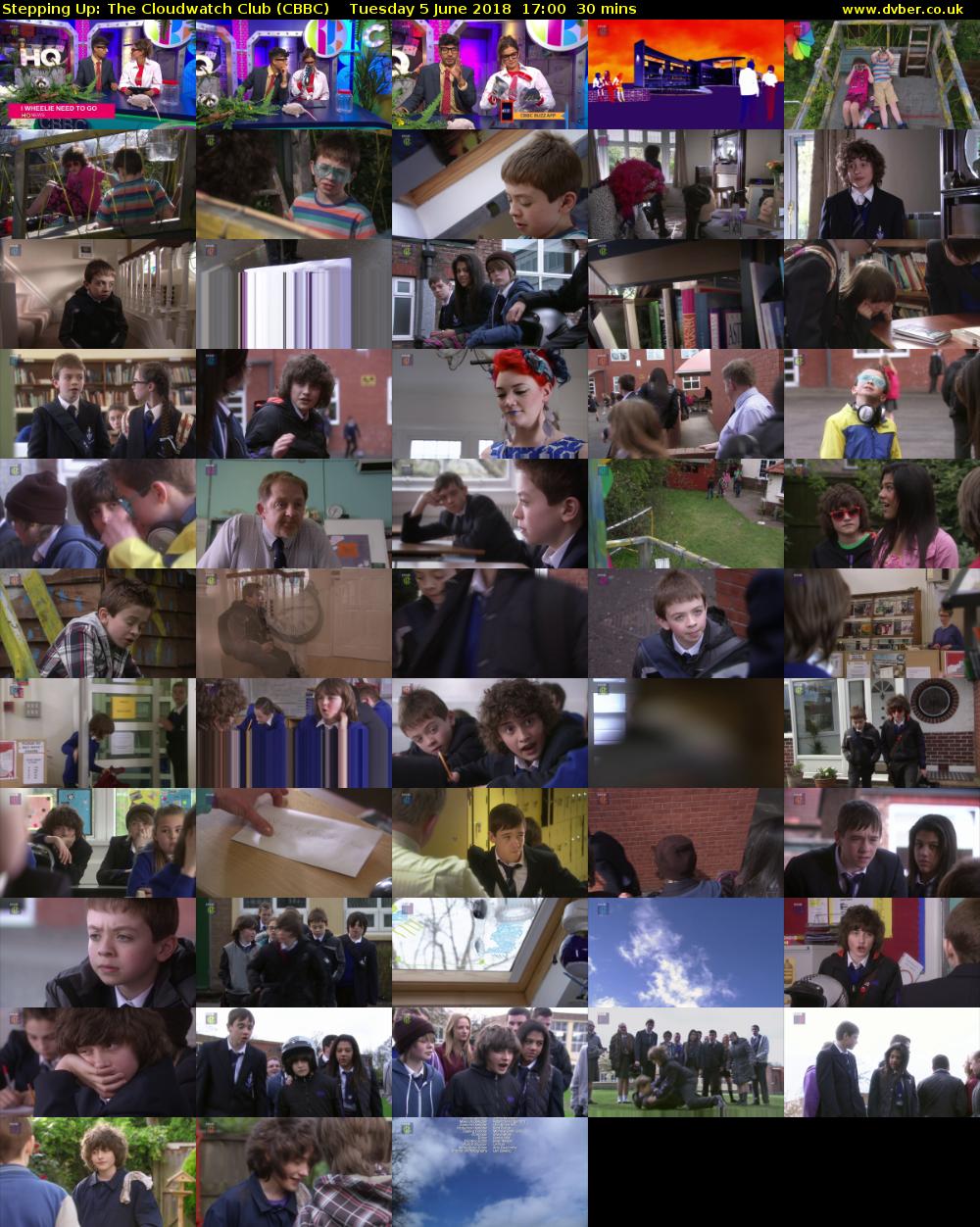 Stepping Up: The Cloudwatch Club (CBBC) Tuesday 5 June 2018 17:00 - 17:30