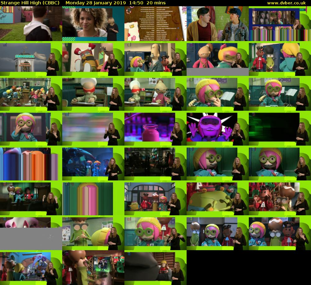 Strange Hill High (CBBC) Monday 28 January 2019 14:50 - 15:10