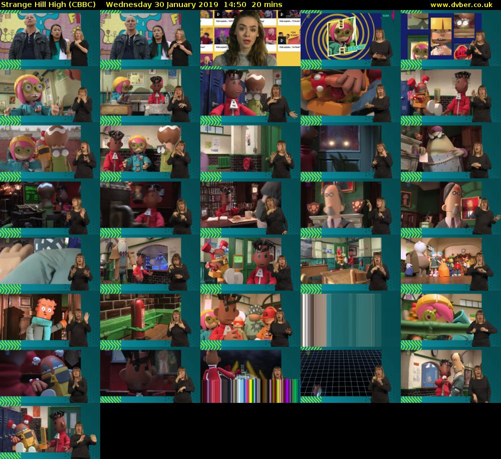 Strange Hill High (CBBC) Wednesday 30 January 2019 14:50 - 15:10