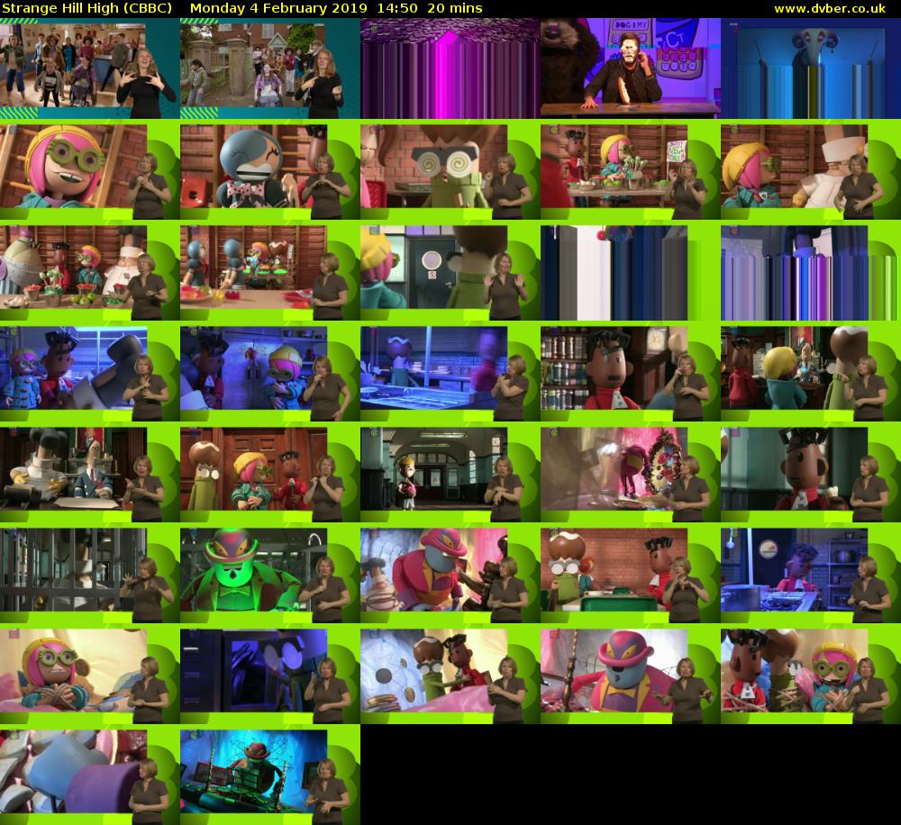Strange Hill High (CBBC) Monday 4 February 2019 14:50 - 15:10
