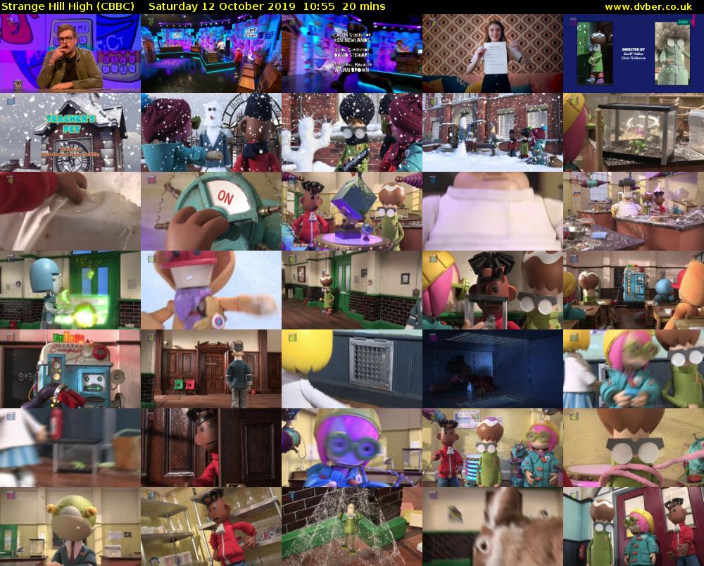 Strange Hill High (CBBC) Saturday 12 October 2019 10:55 - 11:15