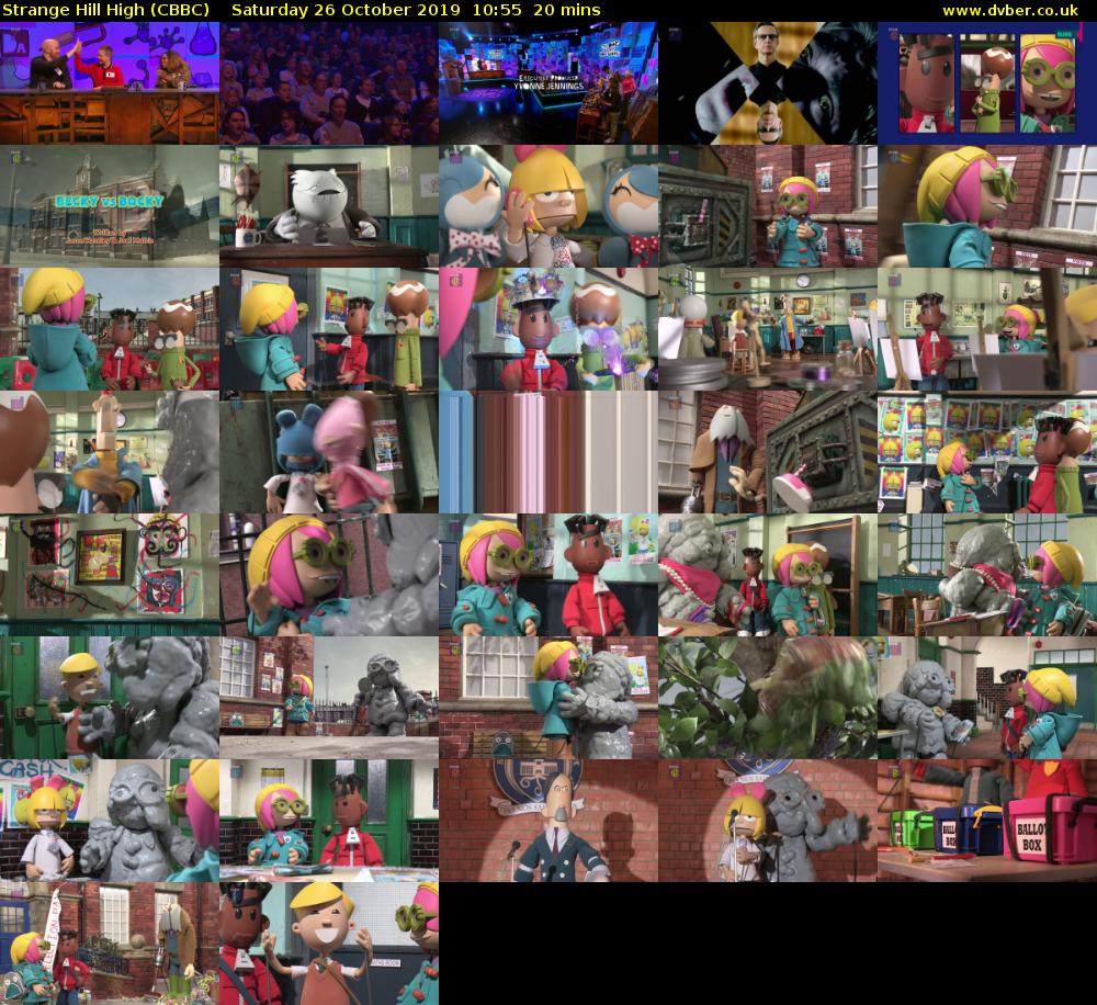 Strange Hill High (CBBC) Saturday 26 October 2019 10:55 - 11:15