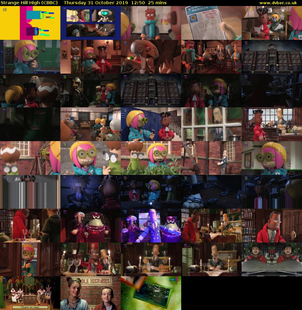 Strange Hill High (CBBC) Thursday 31 October 2019 12:50 - 13:15