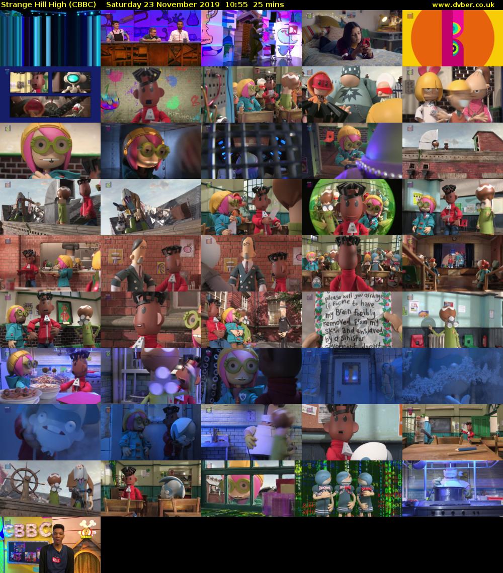 Strange Hill High (CBBC) Saturday 23 November 2019 10:55 - 11:20