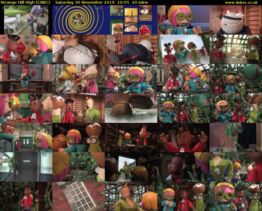 Strange Hill High (CBBC) Saturday 30 November 2019 10:55 - 11:15