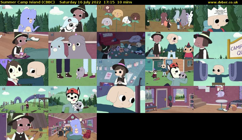 Summer Camp Island (CBBC) Saturday 16 July 2022 17:15 - 17:25