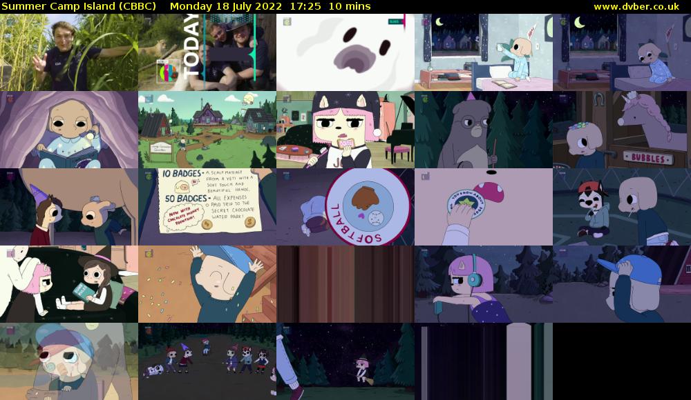 Summer Camp Island (CBBC) Monday 18 July 2022 17:25 - 17:35