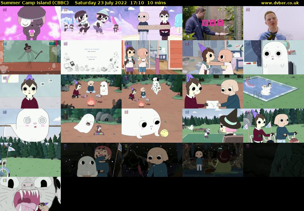 Summer Camp Island (CBBC) Saturday 23 July 2022 17:10 - 17:20