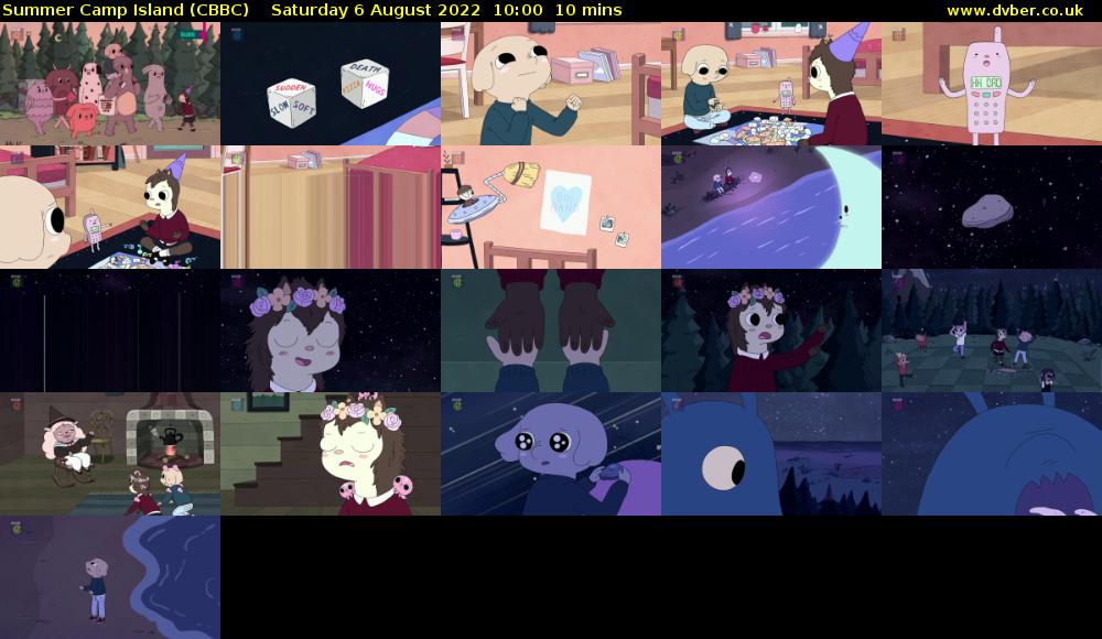 Summer Camp Island (CBBC) Saturday 6 August 2022 10:00 - 10:10