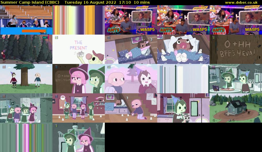 Summer Camp Island (CBBC) Tuesday 16 August 2022 17:10 - 17:20