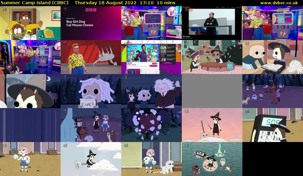 Summer Camp Island (CBBC) Thursday 18 August 2022 17:10 - 17:20