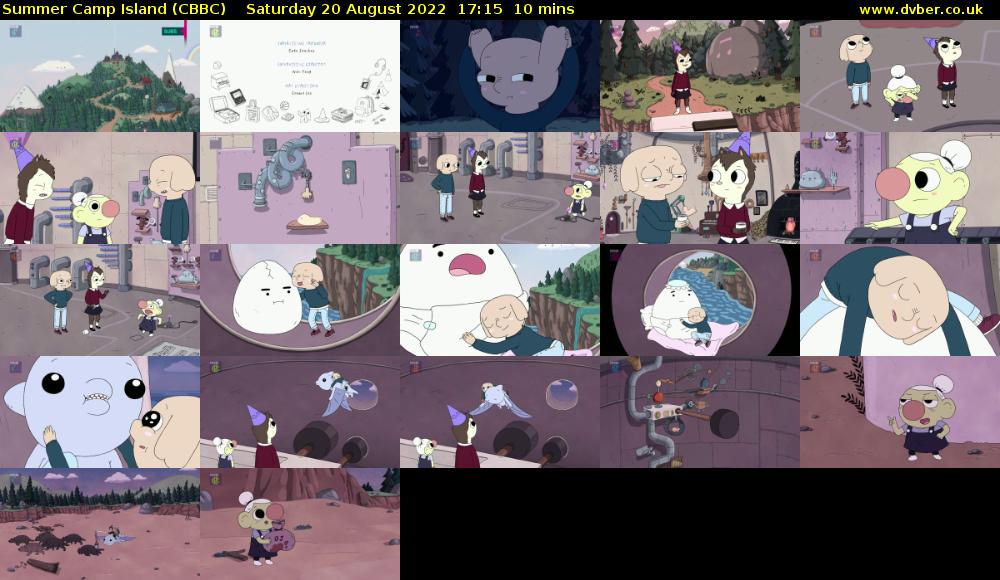 Summer Camp Island (CBBC) Saturday 20 August 2022 17:15 - 17:25