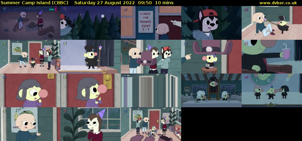 Summer Camp Island (CBBC) Saturday 27 August 2022 09:50 - 10:00