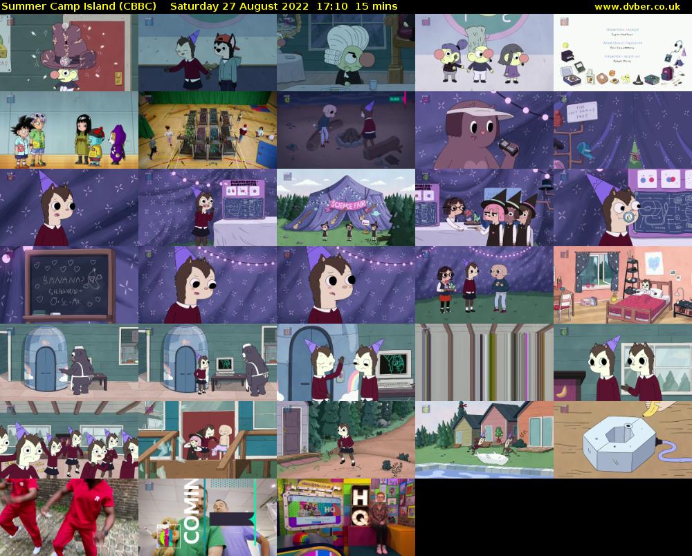 Summer Camp Island (CBBC) Saturday 27 August 2022 17:10 - 17:25