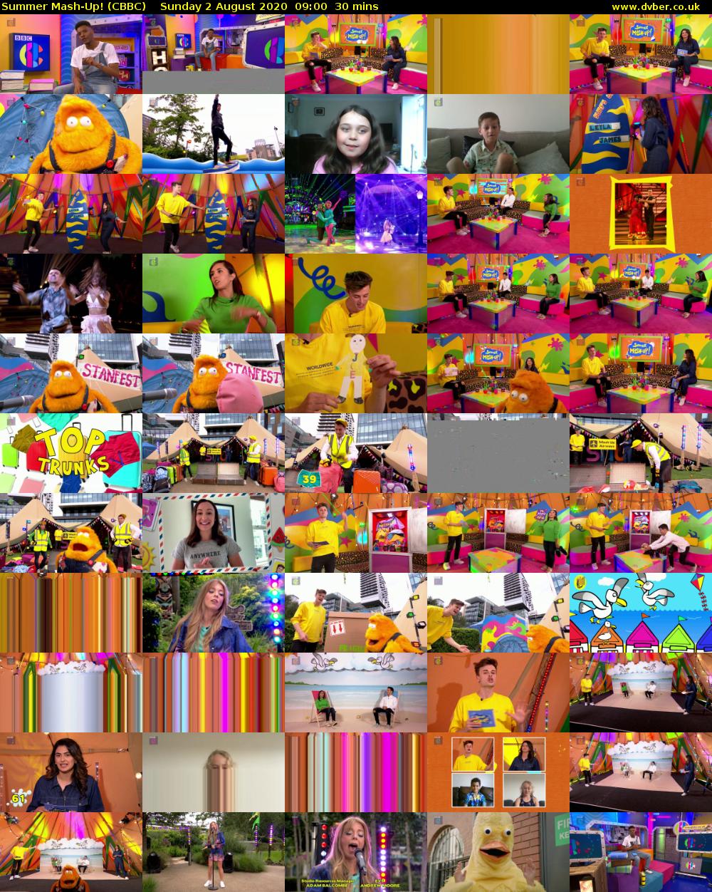 Summer Mash-Up! (CBBC) Sunday 2 August 2020 09:00 - 09:30