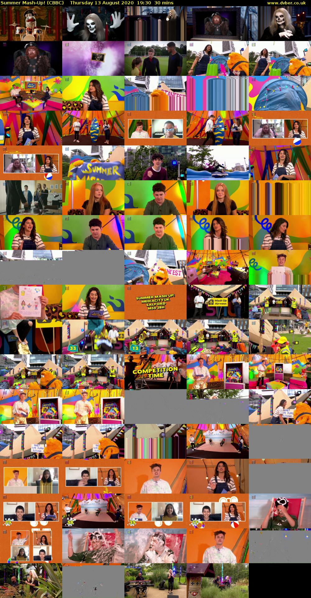 Summer Mash-Up! (CBBC) Thursday 13 August 2020 19:30 - 20:00