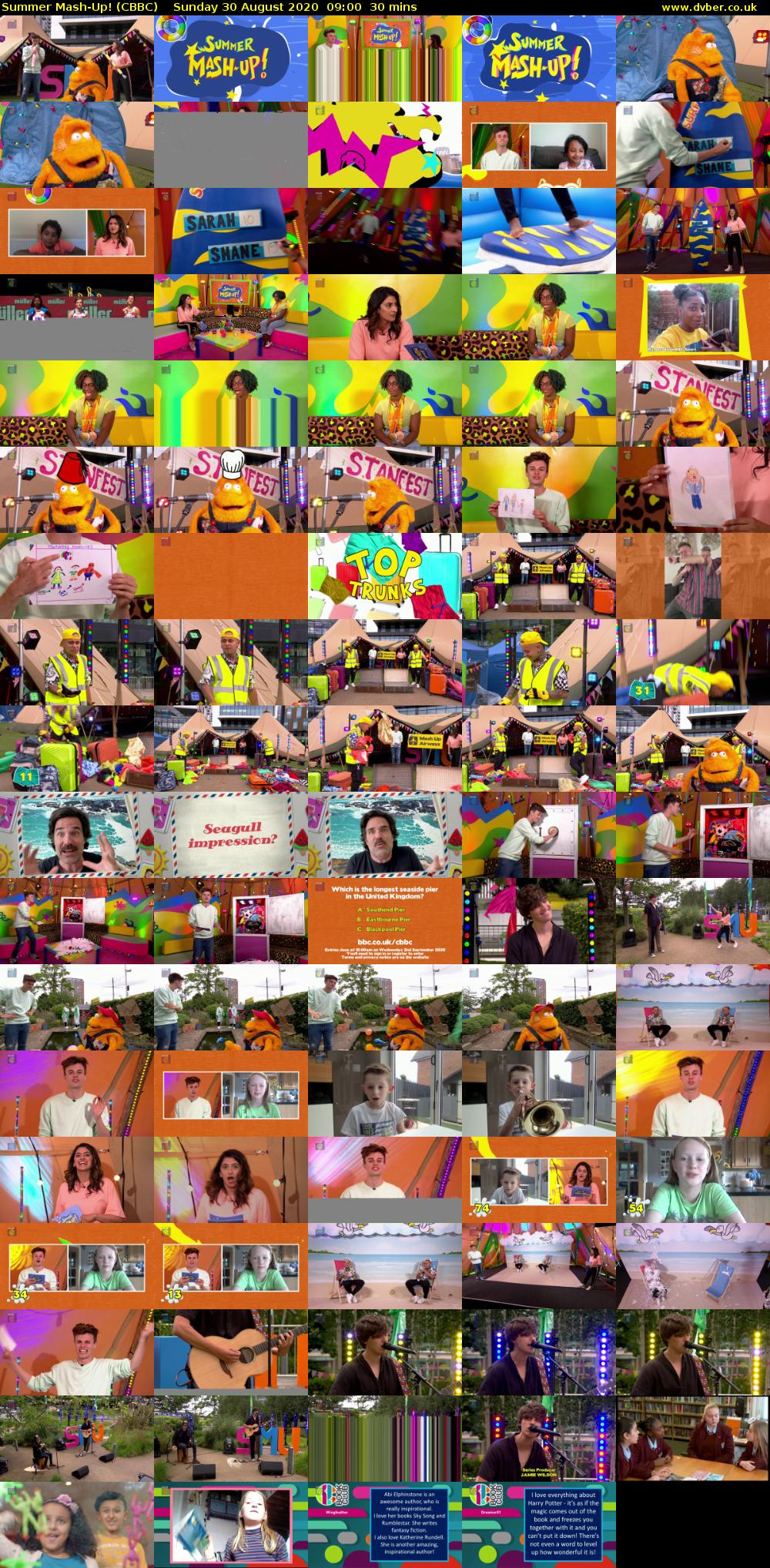 Summer Mash-Up! (CBBC) Sunday 30 August 2020 09:00 - 09:30