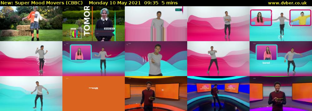 Super Mood Movers (CBBC) Monday 10 May 2021 09:35 - 09:40