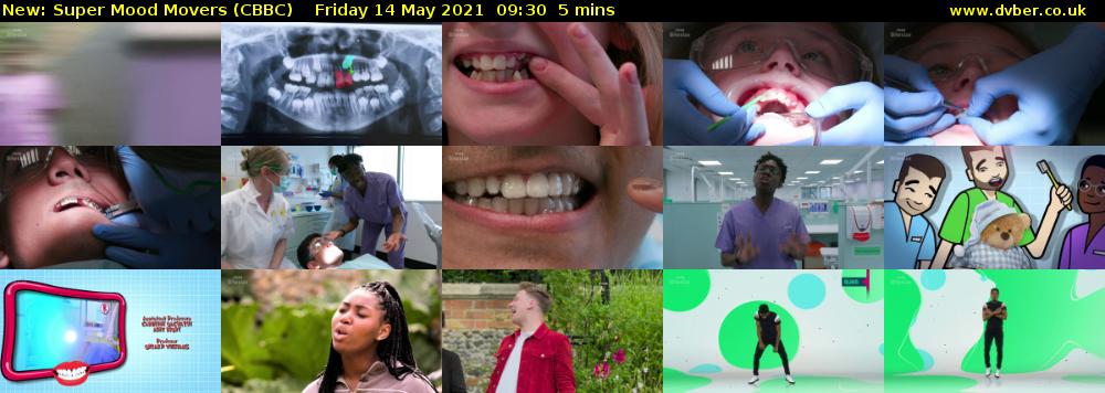 Super Mood Movers (CBBC) Friday 14 May 2021 09:30 - 09:35