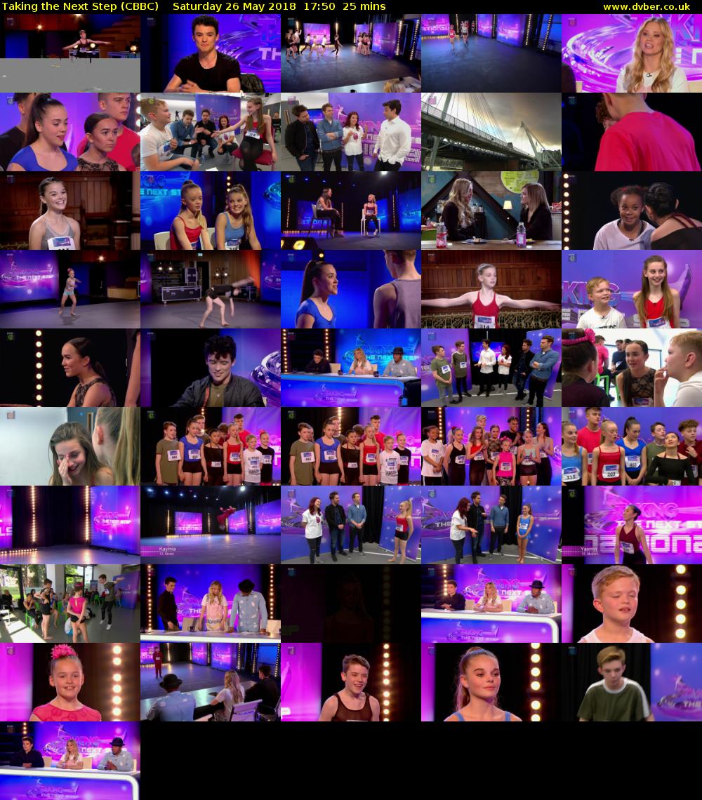 Taking the Next Step (CBBC) Saturday 26 May 2018 17:50 - 18:15