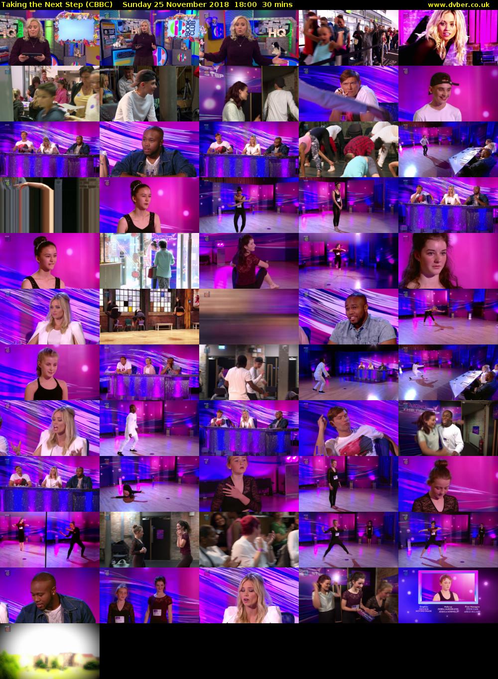 Taking the Next Step (CBBC) Sunday 25 November 2018 18:00 - 18:30