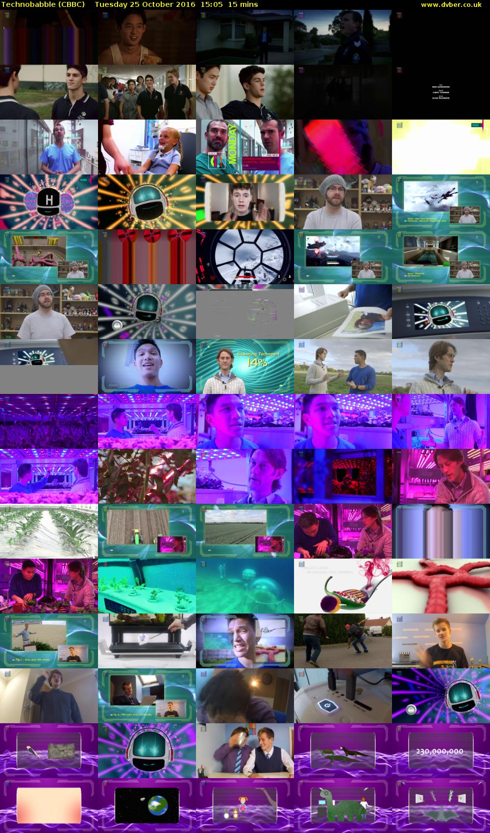 Technobabble (CBBC) Tuesday 25 October 2016 15:05 - 15:20