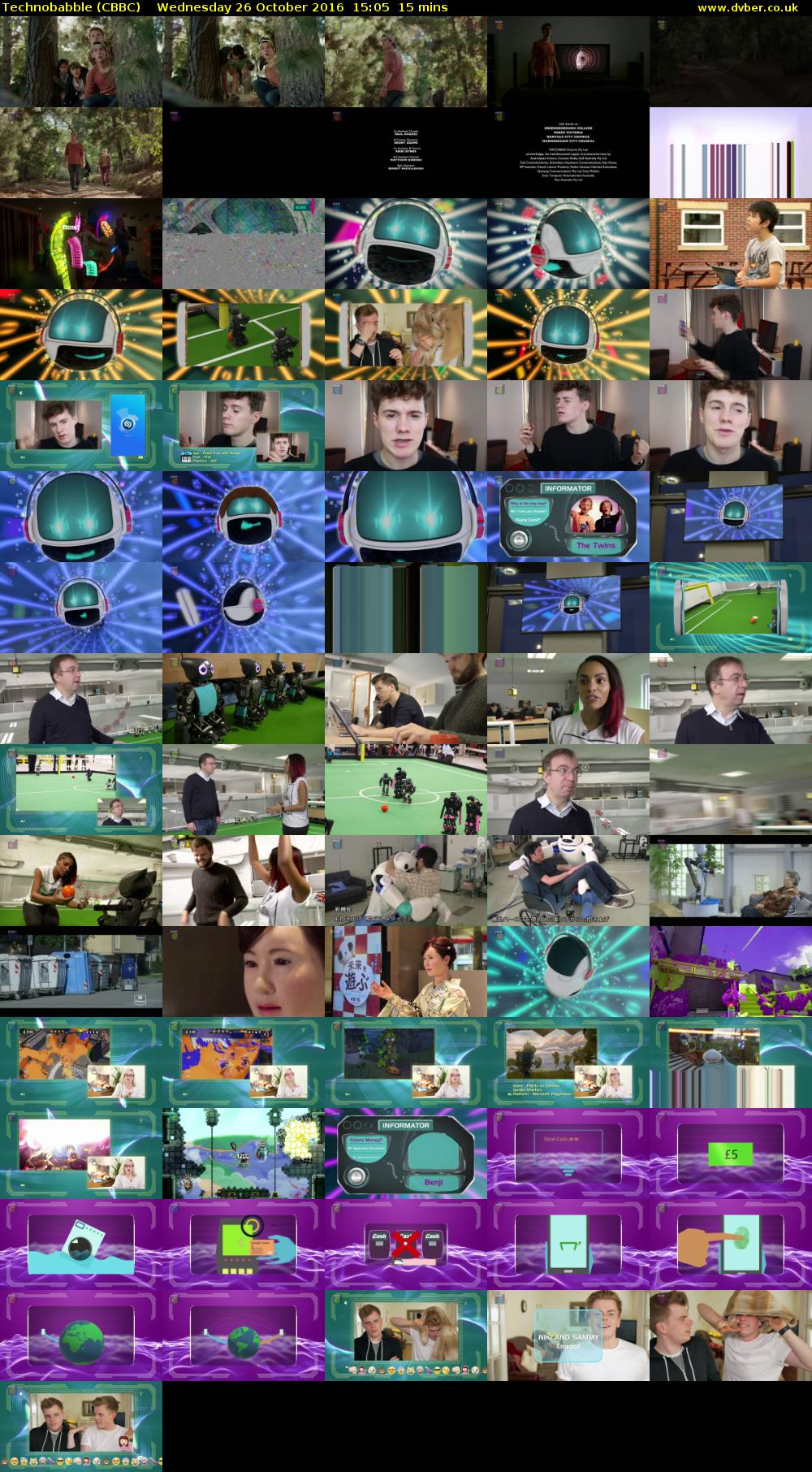 Technobabble (CBBC) Wednesday 26 October 2016 15:05 - 15:20